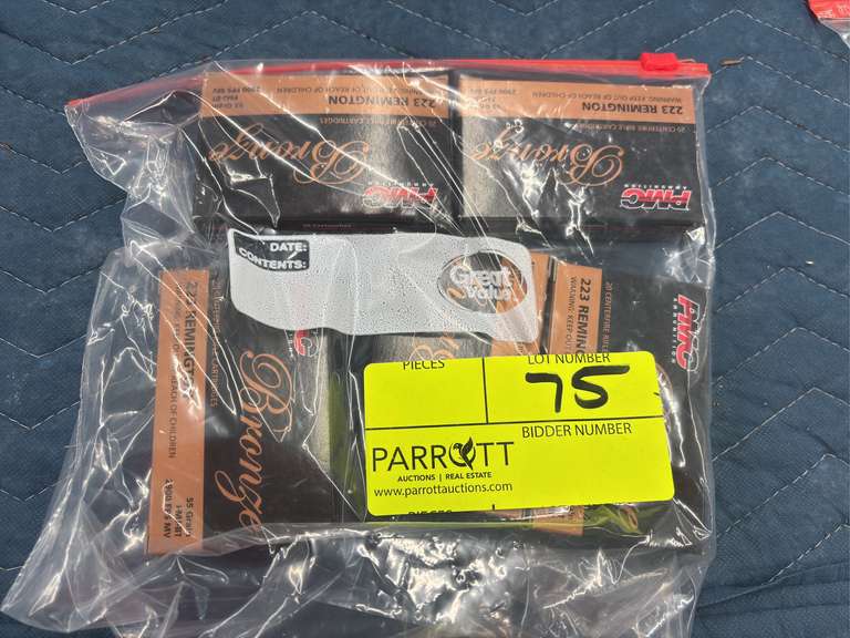 100 Rounds of 223 Remington, 55 Grain FMJ, Made by Fiocchi (All New)