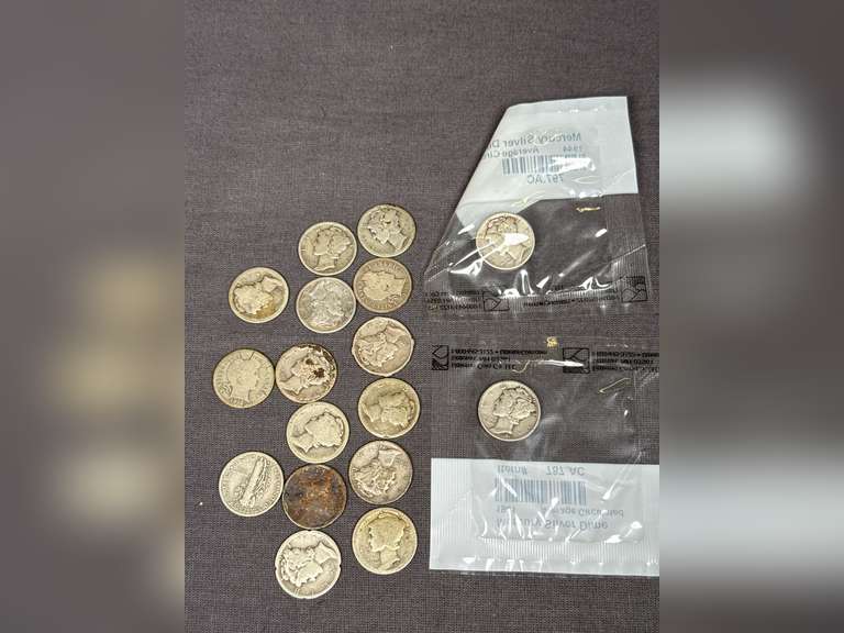 17 Mercury Dimes