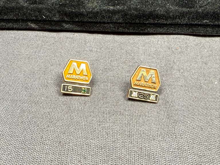 Marathon 10K Gold Service Pins, 3.2 Grams