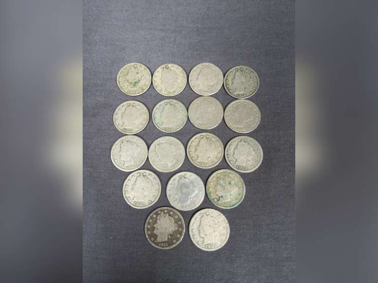 17 Liberty Nickels
