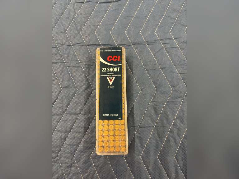 (100) Rounds of CCI 22 Shorts, 29 Grain
