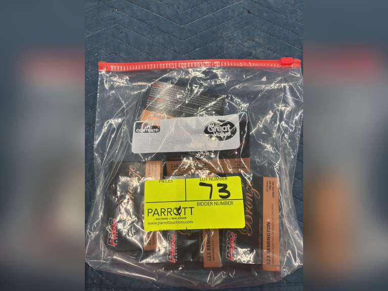 100 Rounds of 223 Remington, 55 Grain FMJ, Made by Fiocchi (All New)