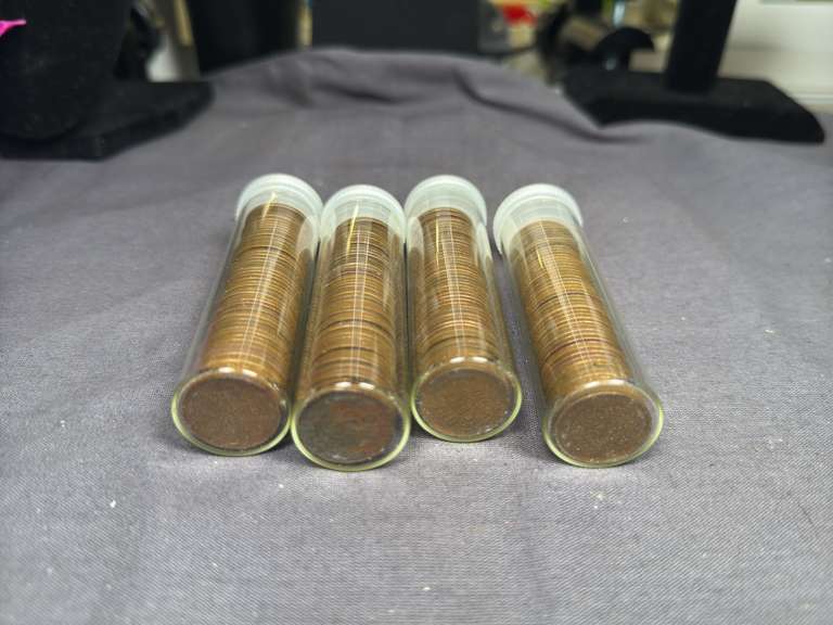 4 Cannisters of 1940's Lincoln head pennies