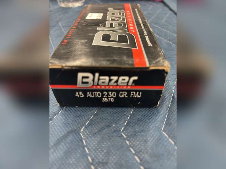 (50) Rounds of Blazer 45 Auto, 230 Grain FMJ