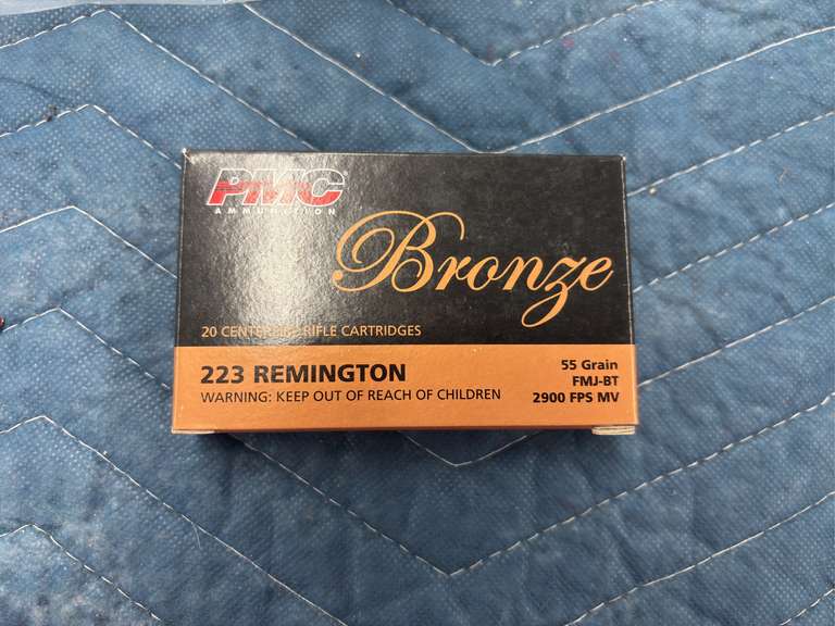40 Rounds of 223 Remington, 55 Grain FMJ, Made by Fiocchi (All New)
