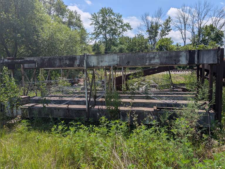 Grain Leg Trunking, Mounted to Angle Iron Frame (Approx. 80’, 14”x18”) (Located in Behind I-Beams), Trunking Only, No Other Items Included On-or- Around Trunking)