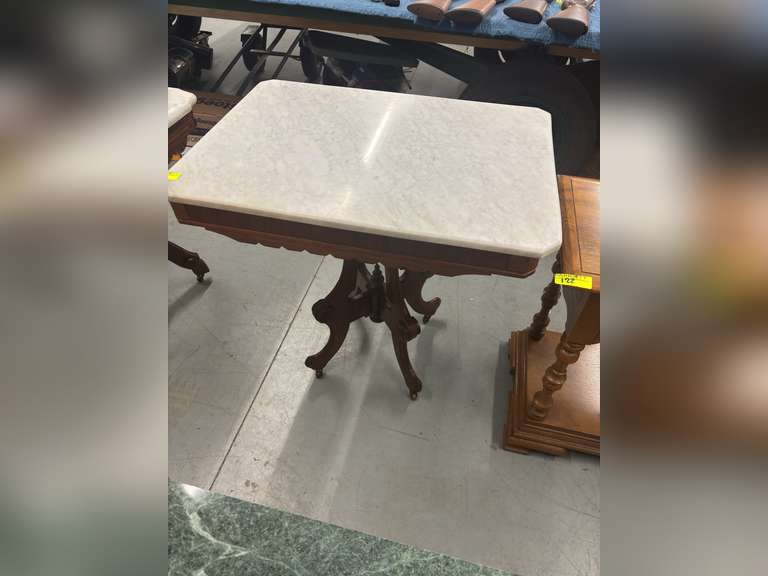 Marble top rolling table