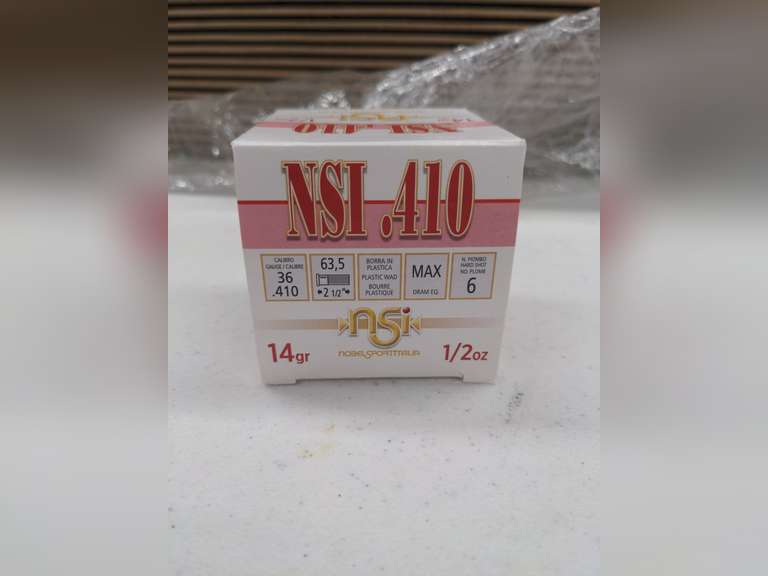 (25) Shells of NSI 410 Gauge, 2 & 1/2", 1/2 OZ., 6 Shot