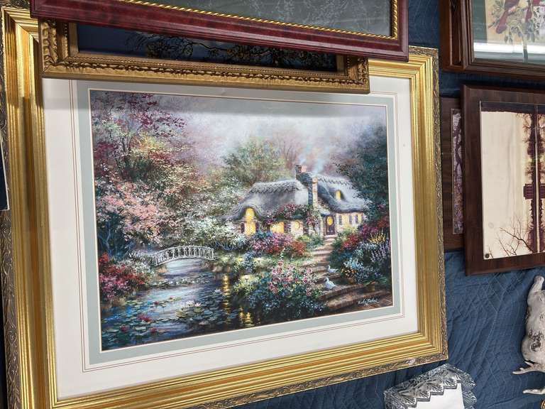 2 Floral Framed Garden, Tree Prints