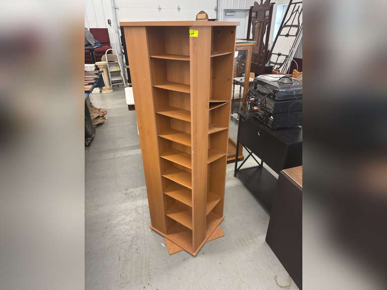 Rotating cd rack