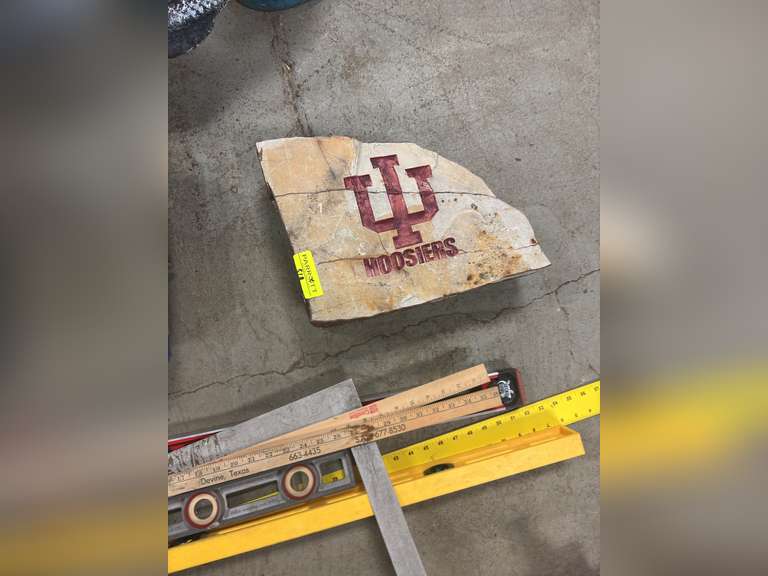 Indiana Hoosiers decorative rock