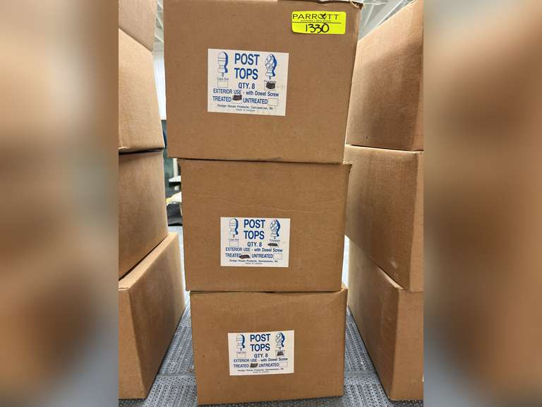 3 boxes of pineapple post tops