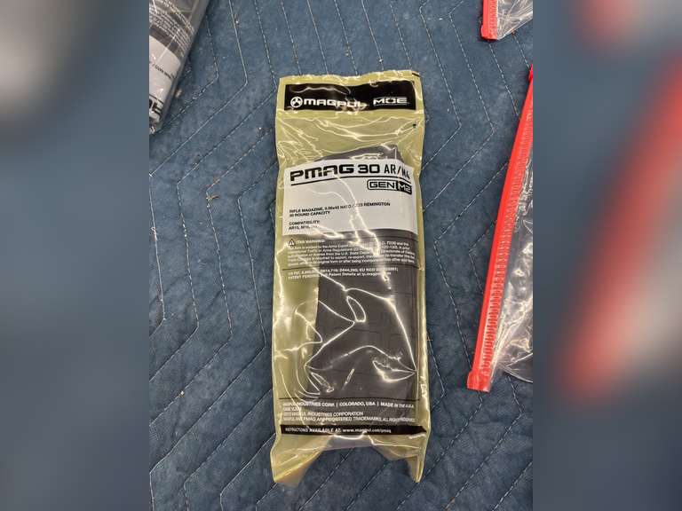 (5) Magpul PMAG 30 AR / M4 Rifle Magazines, 5.56x45, 30 Round Capacity (ALL NEW & SEALED)