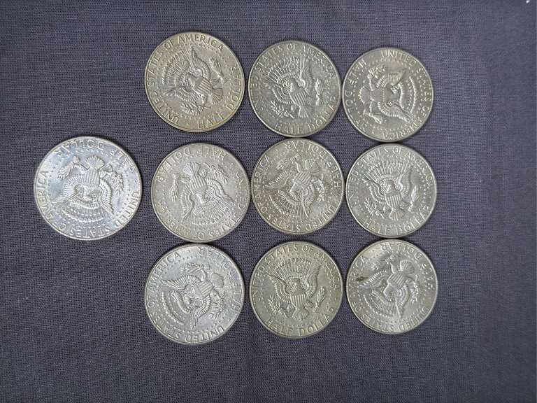 10 Pre-1970s Kennedy Half Dollars