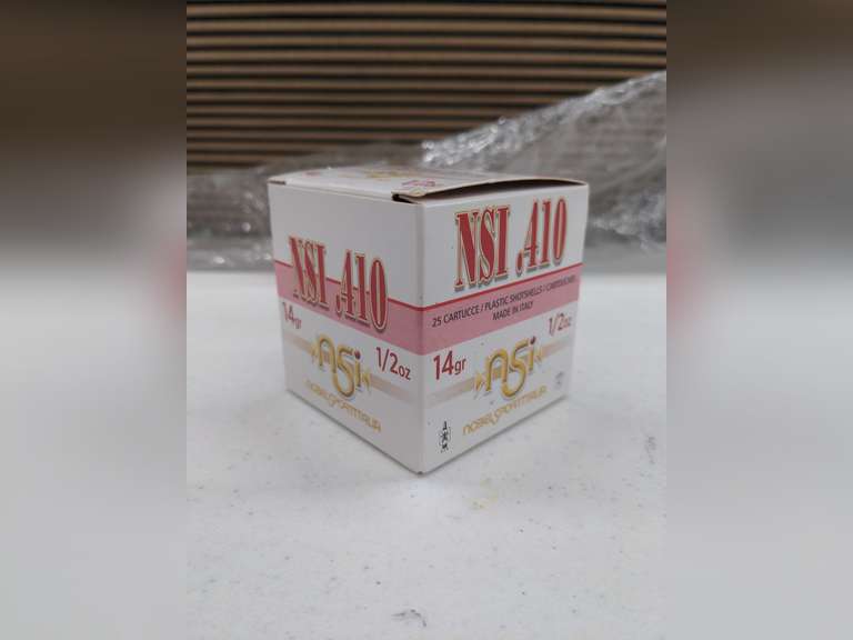 (25) Shells of NSI 410 Gauge, 2 & 1/2", 1/2 OZ., 6 Shot