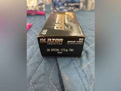 (50) Rounds of Blazer 38 Special, 125 Grain FMJ