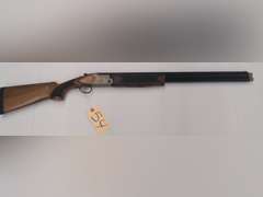GForce Arms, 12 Gauge Over & Under Shotgun, 3" Chamber, Model GKX-5, Engraved Receiver, Checkered Gr