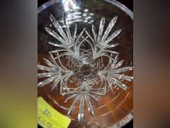 Large Waterford vase with damage around lip