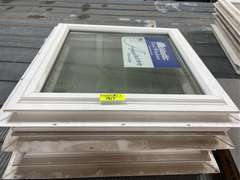 Stack of three 23 1/2 x 23 1/2 windows