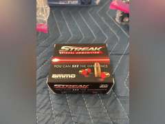 (1) Box of 20, 9MM, 124 Grain 'Tracer' Rounds, made by Streak Visual Ammunition (New & Sealed)