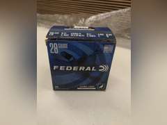 (25) Shells of Federal 28 Gauge, 2 & 3/4", 1 OZ., 6 Shot, Game Loads