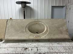 59 inch wide single sink top