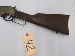 Henry Brass Lever Action .45-70 Gov't, Ornate Stock & Foregrip, 20" Round Barrel, Tube Fed, Model H024-4570, Serial # 4570SG10245