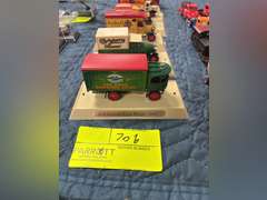 6 model matchbox collectible trucks & Coca-Cola train accessory