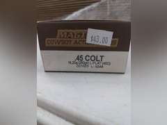 (50) Rounds of Magtech Cowboy Action Loads, 45 Colt, 250 Grain, L-Flat