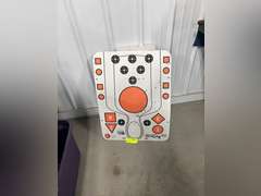 Used cardboard target