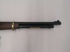 Henry Brass Lever Action .45-70 Gov't, Ornate Stock & Foregrip, 20" Round Barrel, Tube Fed, Model H024-4570, Serial # 4570SG10245