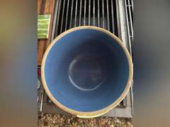 Blue stoneware bowl