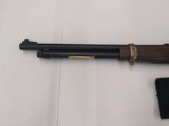 Henry Brass Lever Action .45-70 Gov't, Ornate Stock & Foregrip, 20" Round Barrel, Tube Fed, Model H024-4570, Serial # 4570SG10245
