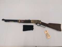 Henry Brass Lever Action .45-70 Gov't, Ornate Stock & Foregrip, 20" Round Barrel, Tube Fed, Model H024-4570, Serial # 4570SG10245