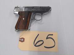 Jennings Firearms Inc Model J-22, 22LR Semiautomatic Pistol, 1 Magazine, Chrome Finish, Wood Grips