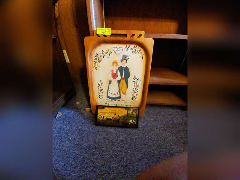 German dinner tray and small picture