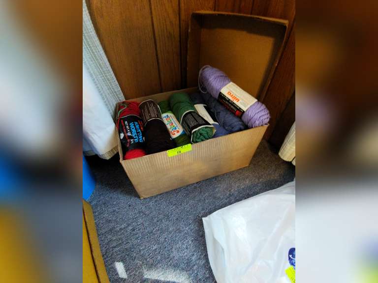 Box of Crochet or Knit yarn