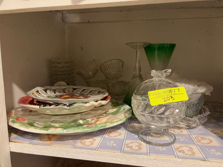 Pressed Glass, Serving Platters, and more