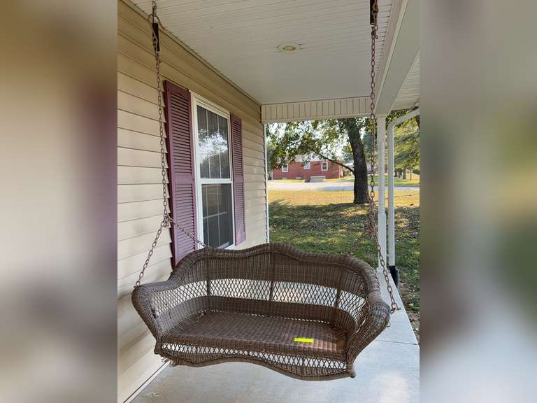 Wicker Porch Swing