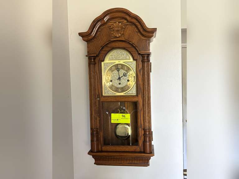 Sligh, Oak Cased Wall Hanging Clock