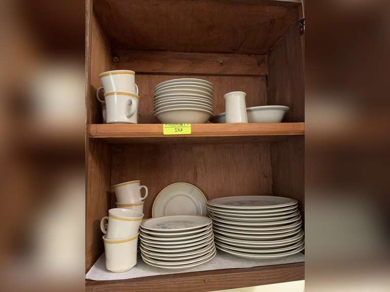 Hearthside Garden Festival Hand painted stoneware service for 12