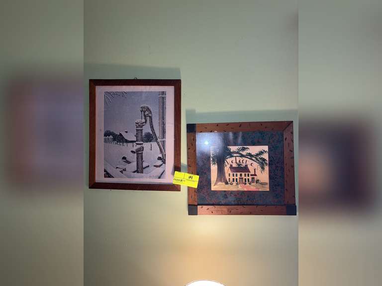 Two framed pictures