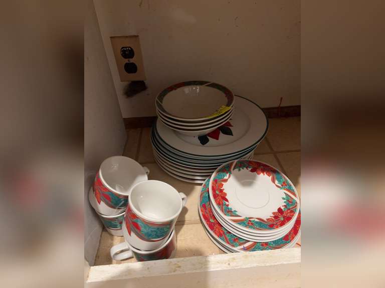 Christmas plates