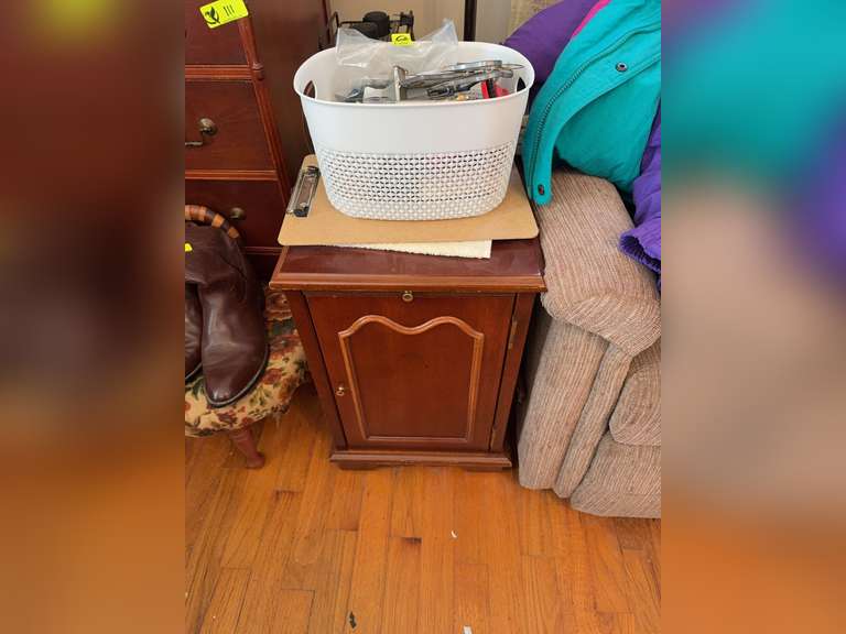 Side table & contents
