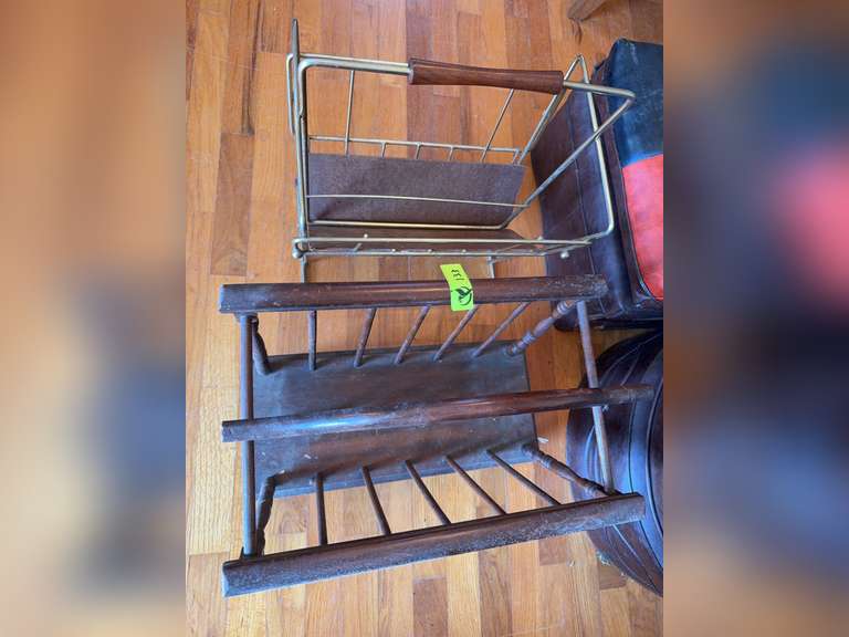 Wooden & Metal Magazine Racks