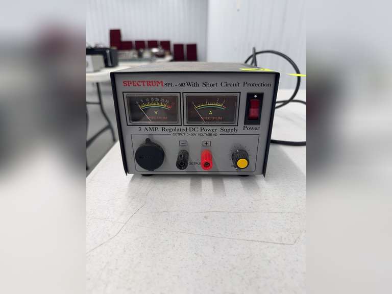 SPECTRUM SPL-603 With Short Circuit Protection 3 AMP Regulated DC Power Supply Power Output 0-30V Vo