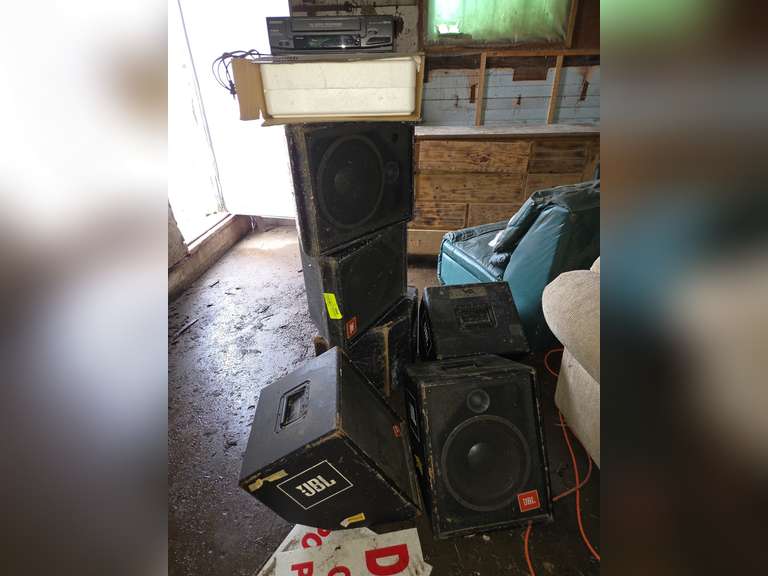 Speakers, Typewriter, & VHS player
