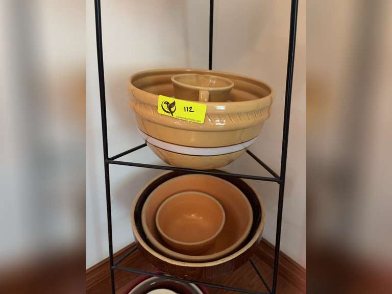 Newer crocks and pottery bowls