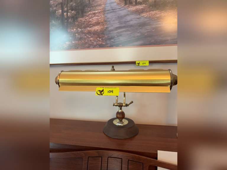 Desk/Piano gold colored lamp