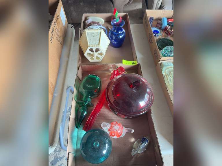 Cookie jar, paper weights, other decorative items